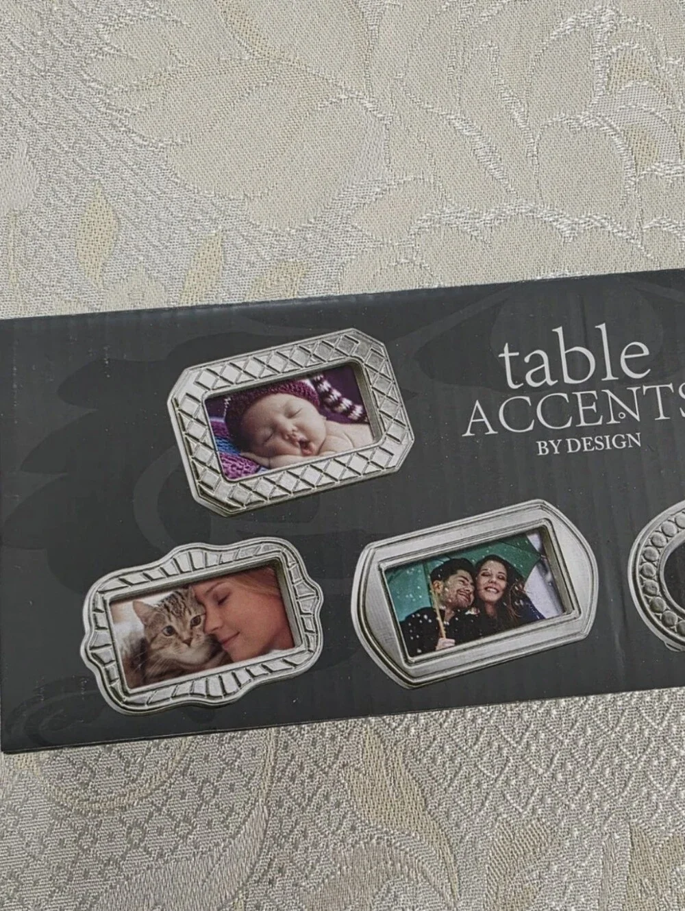 Godinger Silver Small Mini Picture Frames Place Card Holders Set 6 New Rectangle